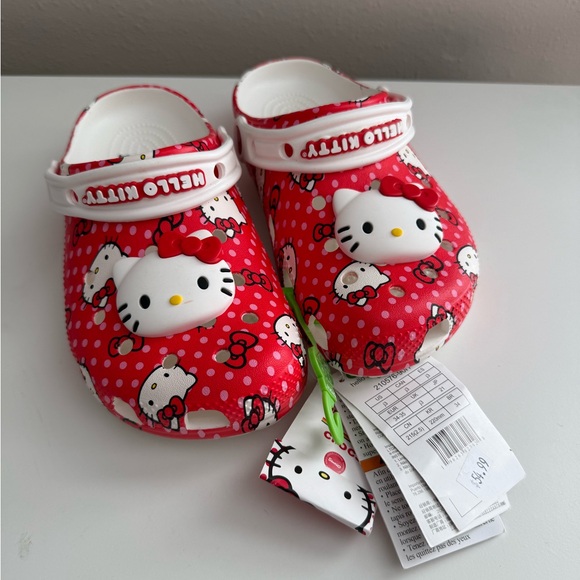 CROCS Other - Brand New Sanrio Hello Kitty Crocs KIDS SIZE 3 / WOMENS SIZE 5